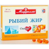 Рыбий жир мирролла облепиха капс. 0,37г №100