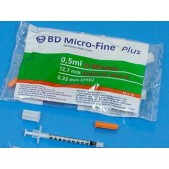 Шприц BD инсулин микро-файн+ 0,5мл N1 (U100 G29 0,33x12,7)