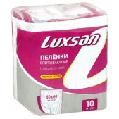 Пеленки впитывающие Люксан премиум экстра N10 60х60