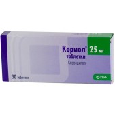 Кориол таб. 25мг №30