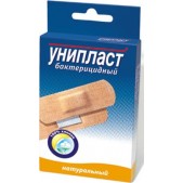 Пластырь бактерицидный Унипласт натуральный 1,9х7,2см N8 (ткан)