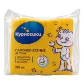 Ватные палочки Курносики №100  (40052/4352 пэ)