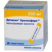 Депакин Хроносфера гран. д/приема внутрь пролонг 250мг №30